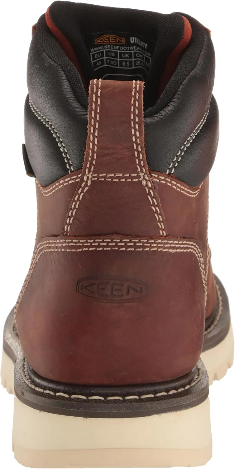 KEEN Utility Men's Cincinnati 6" Soft Toe Waterproof 90 Degree Heel Heavy Duty Work Boot