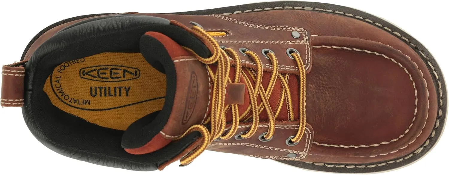 KEEN Utility Men's Cincinnati 6" Soft Toe Waterproof 90 Degree Heel Heavy Duty Work Boot