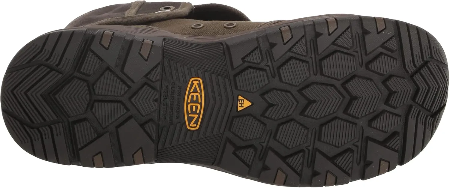 KEEN Utility Men's Roswell Mid Height Soft Toe Canvas Work Boot