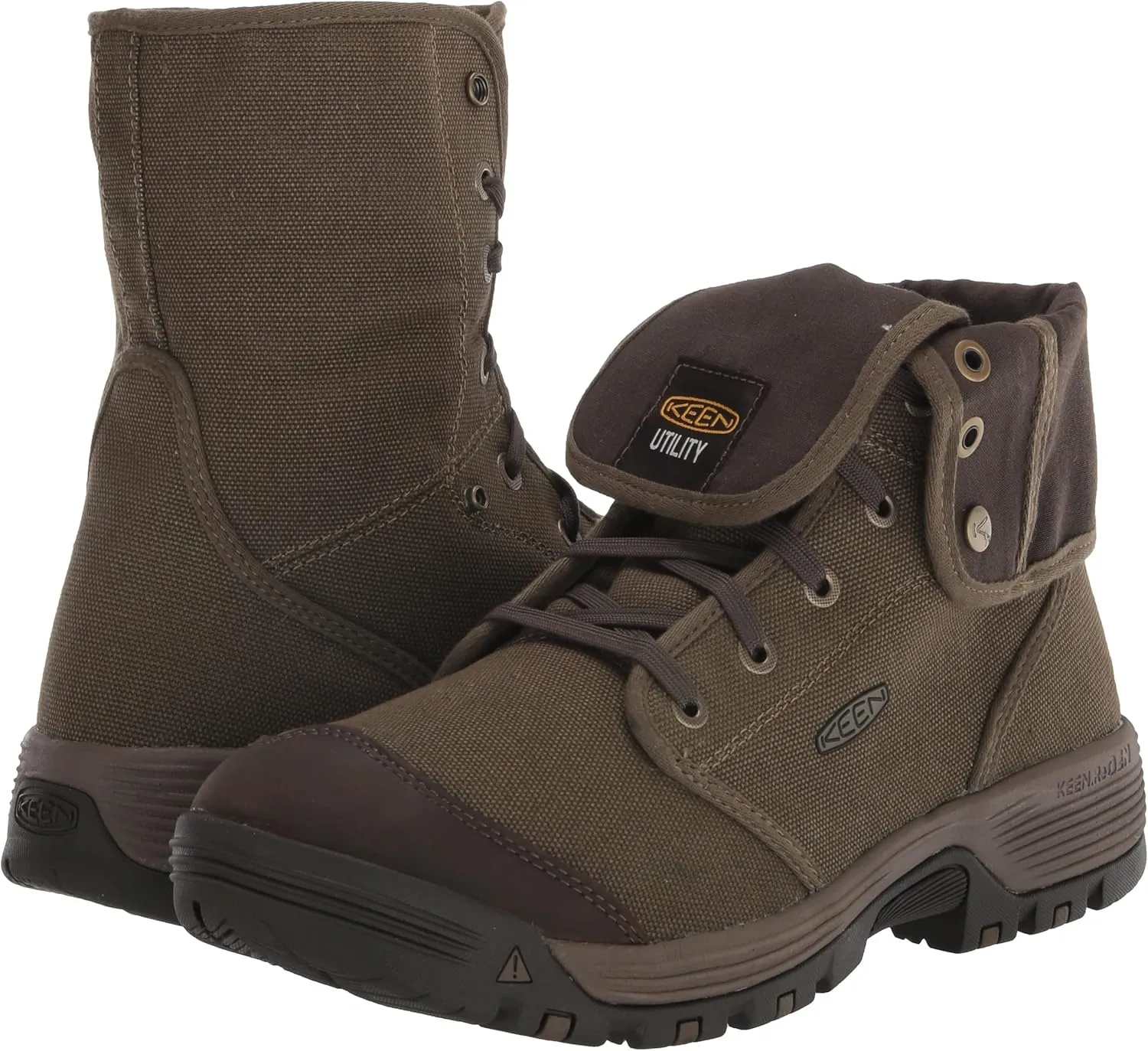 KEEN Utility Men's Roswell Mid Height Soft Toe Canvas Work Boot