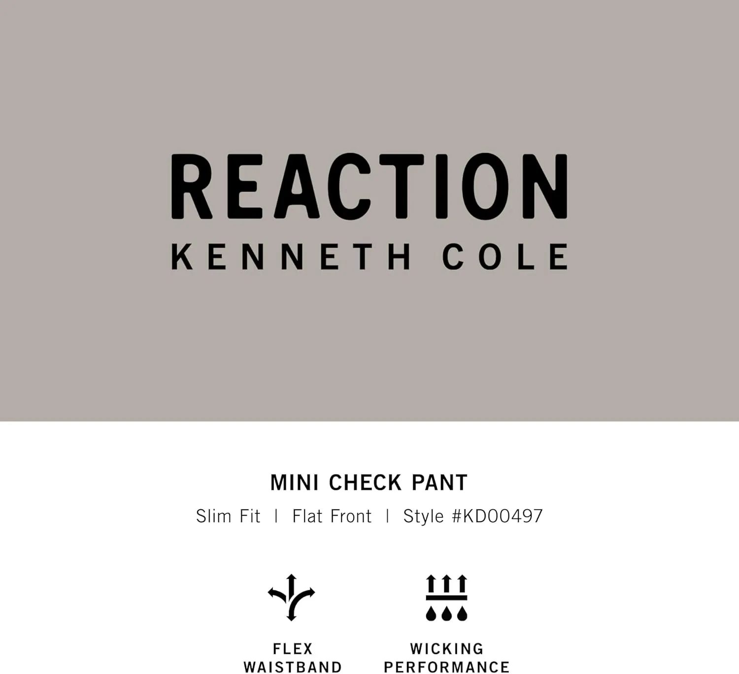 Kenneth Cole REACTION Men's Modern Fit Stretch Dress Pant