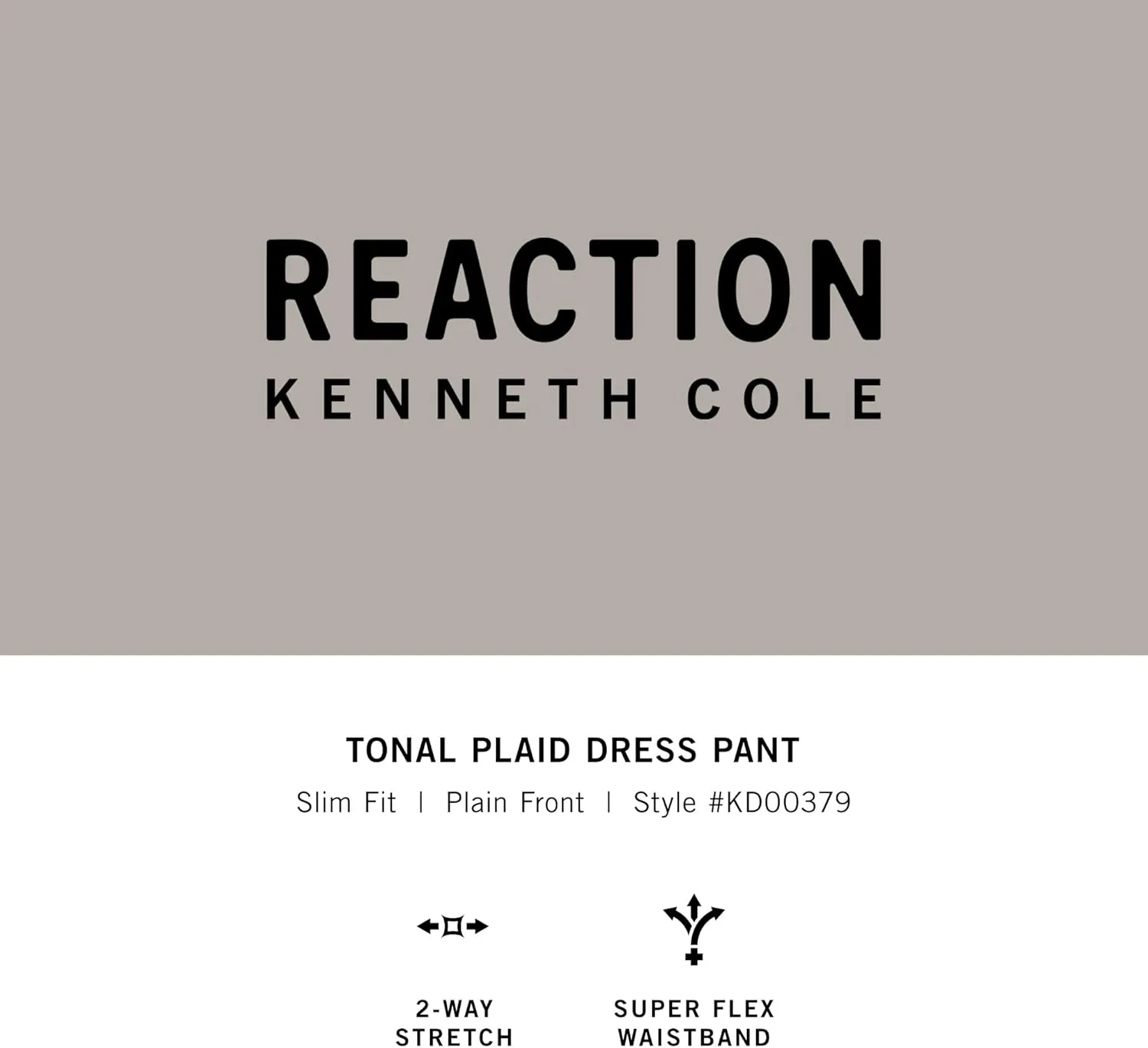 Kenneth Cole REACTION Men's Slim Fit Heather Dress Pant