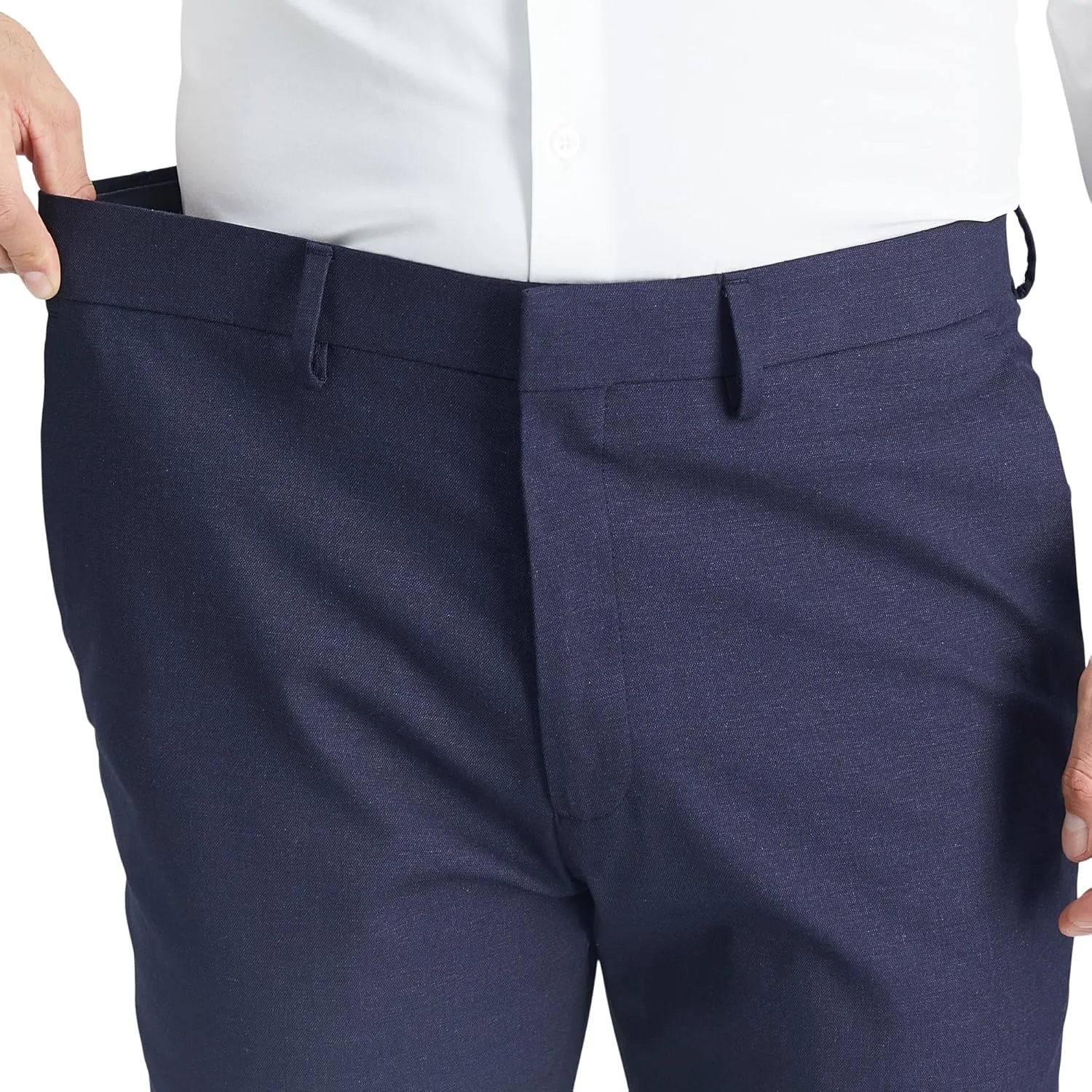 Kenneth Cole REACTION Men's Slim Fit Solid Performance Dress Pant