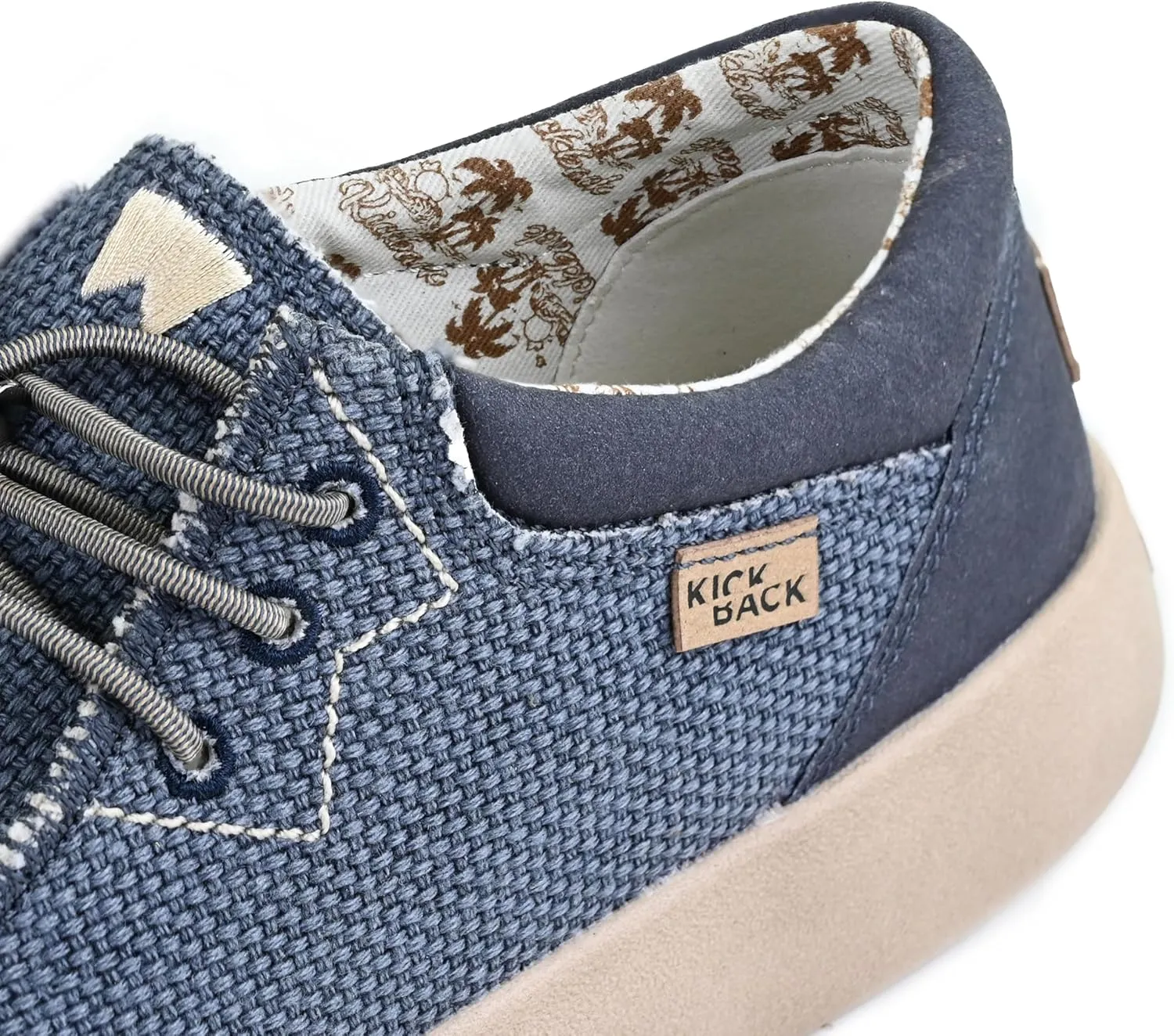 Kickback Haven Shoes - Men's Moccasins - Lightweight Lace Up Mens Smart Casual Shoes - All Day Comfort Mens Canvas Shoes - Men's Slip On Shoes