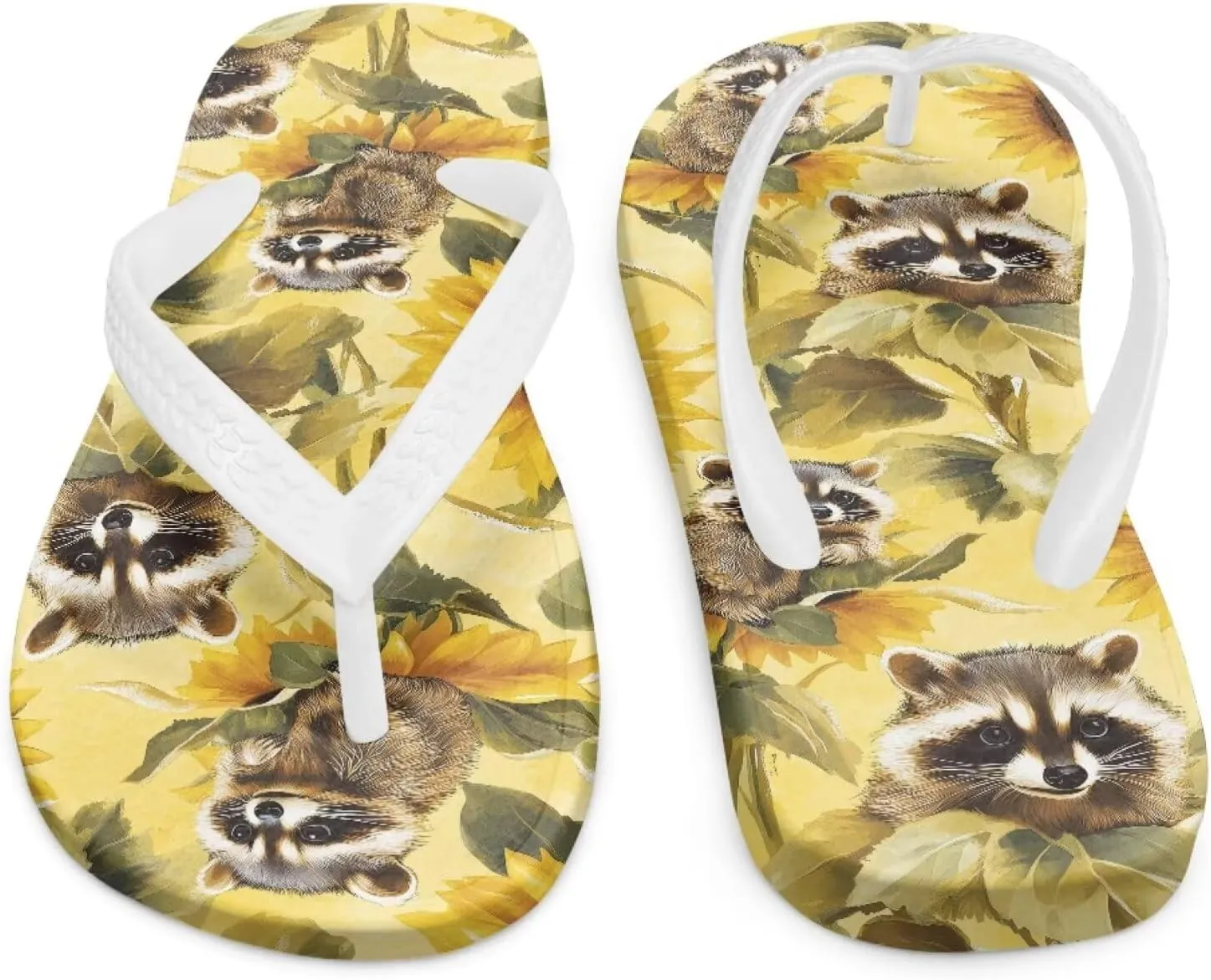 Kids Flip Flops Slip On Cartoon Animal Beach Water Sandals for Boys Girls Cute Summer Shower Shoes