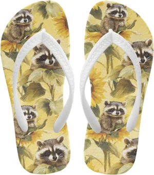Kids Flip Flops Slip On Cartoon Animal Beach Water Sandals for Boys Girls Cute Summer Shower Shoes