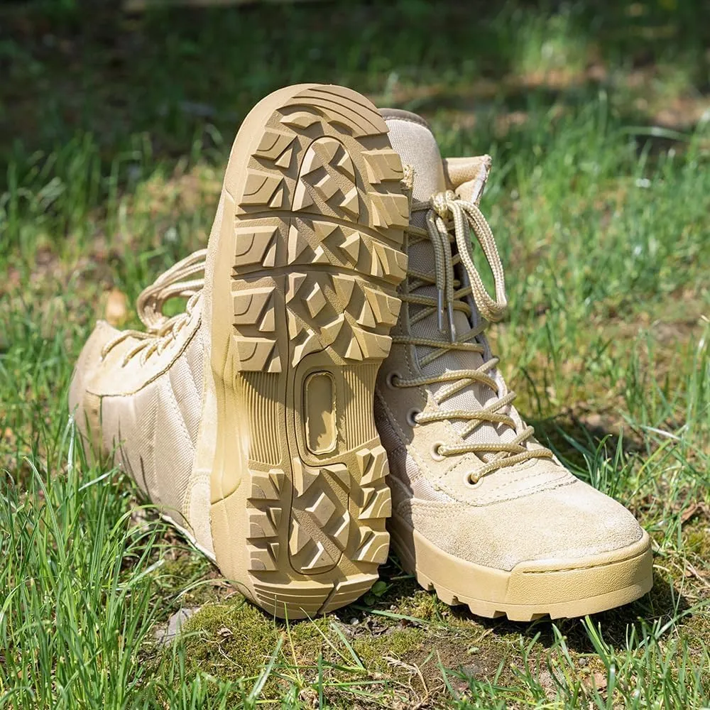 Kids Hiking Boots, Girls Boys Hiking Boots Waterproof, Tactical Anti-collision Non-slip desert boots Kid Military Fan Shoes Children's Work Boots