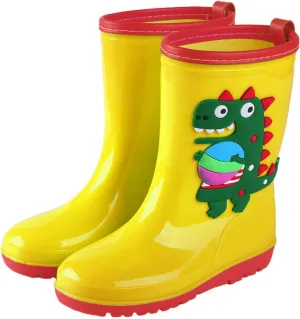 Kids Rain Boots For Boys Girls Children's Rain Shoes Water Shoes Toddler Waterproof Dinosaur Shoes Boys' Rain Boots