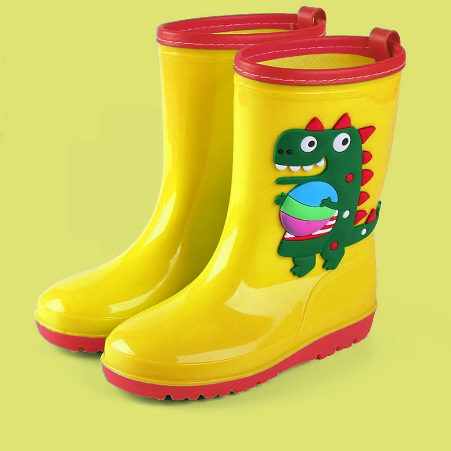 Kids Rain Boots For Boys Girls Children's Rain Shoes Water Shoes Toddler Waterproof Dinosaur Shoes Boys' Rain Boots
