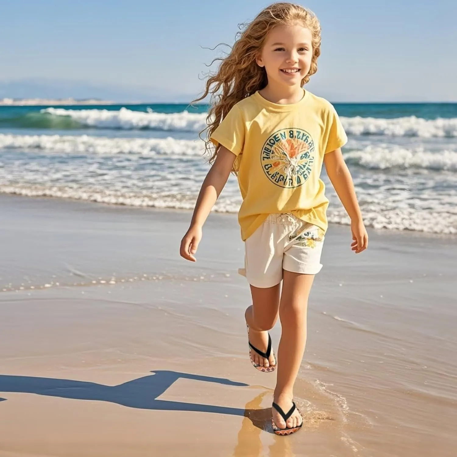 Kids Sandals Cute Animals Flip Flops Summer Non-Slip Pool Sandals Breath Shower Shoes Novelty Athletic Slides