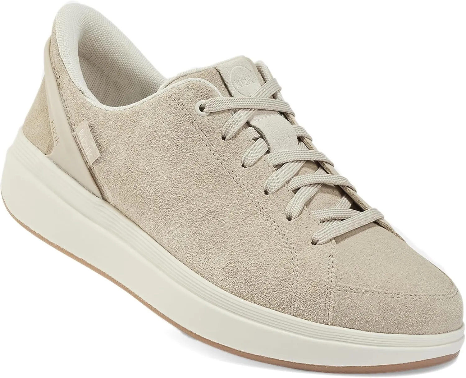 Kizik Womens Shoes: Sydney - Comfortable, Breathable, Casual Slip On Sneakers, Full Grain Tumbled Leather, Hands Free Convenience in a Timeless Style - Regular Width