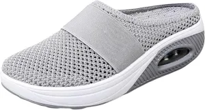 Kubbon Slip On Mules for Womens Light Open Back Shoes Comfort Walking Shoes Breathable Slippers Closed Toe Slides Casual Slippers