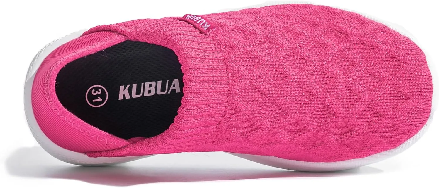 KUBUA Kids Slippers Boys Girls Indoor House Slip on Shoes Outdoor Breathable Garden Loafers Little Big Kid