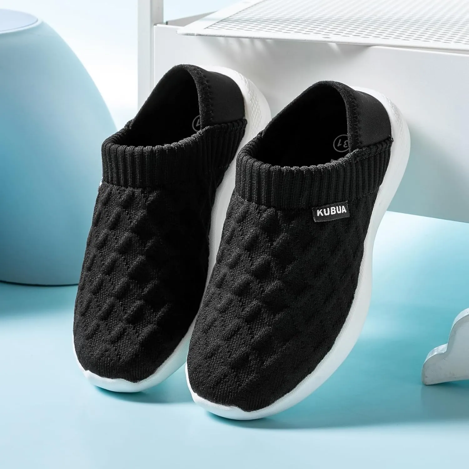 KUBUA Kids Slippers Boys Girls Indoor House Slip on Shoes Outdoor Breathable Garden Loafers Little Big Kid