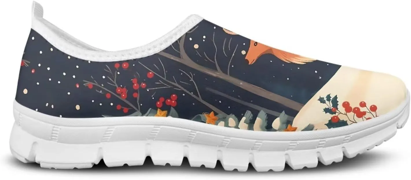 Ladies Slip on Work Casual Tennis Shoes Non-Slip Running Walking Sneakers Lightweight Comfortable Gym Shoes