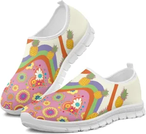 Ladies Slip on Work Casual Tennis Shoes Non-Slip Running Walking Sneakers Lightweight Comfortable Gym Shoes