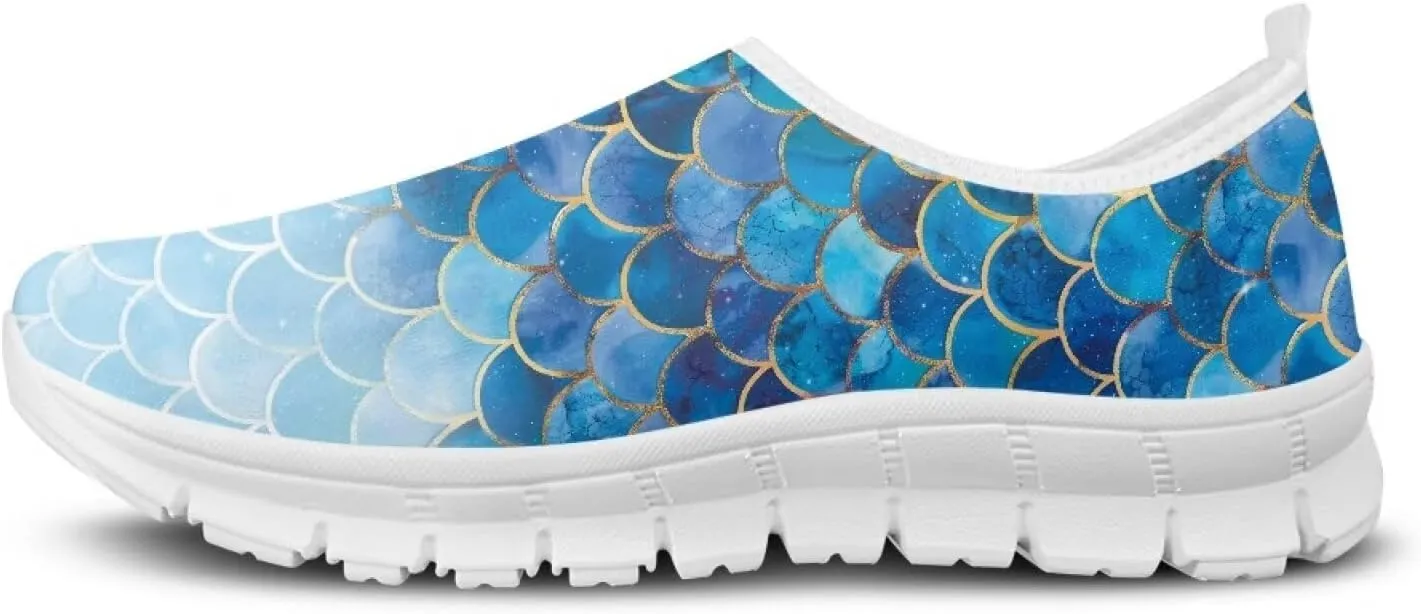 Ladies Walking Shoes Lightweight Tennis Sneakers Casual Mesh Slip On Athletic Breathable Running Shoes
