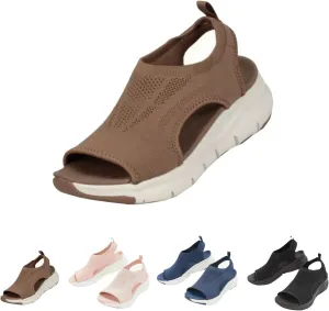 Libiyi - Libiyi Sandals Women, Libiyi Women's Comfy Orthotic Sandals, Libiyi Peep Toe Cutout Zipper Chunky Heeled Sandals
