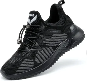 Littleplum Boys Running Shoes Slip On Kids Sneakers Mesh Tennis Shoes Lightweight Breathable for Athletic Gym School Sport