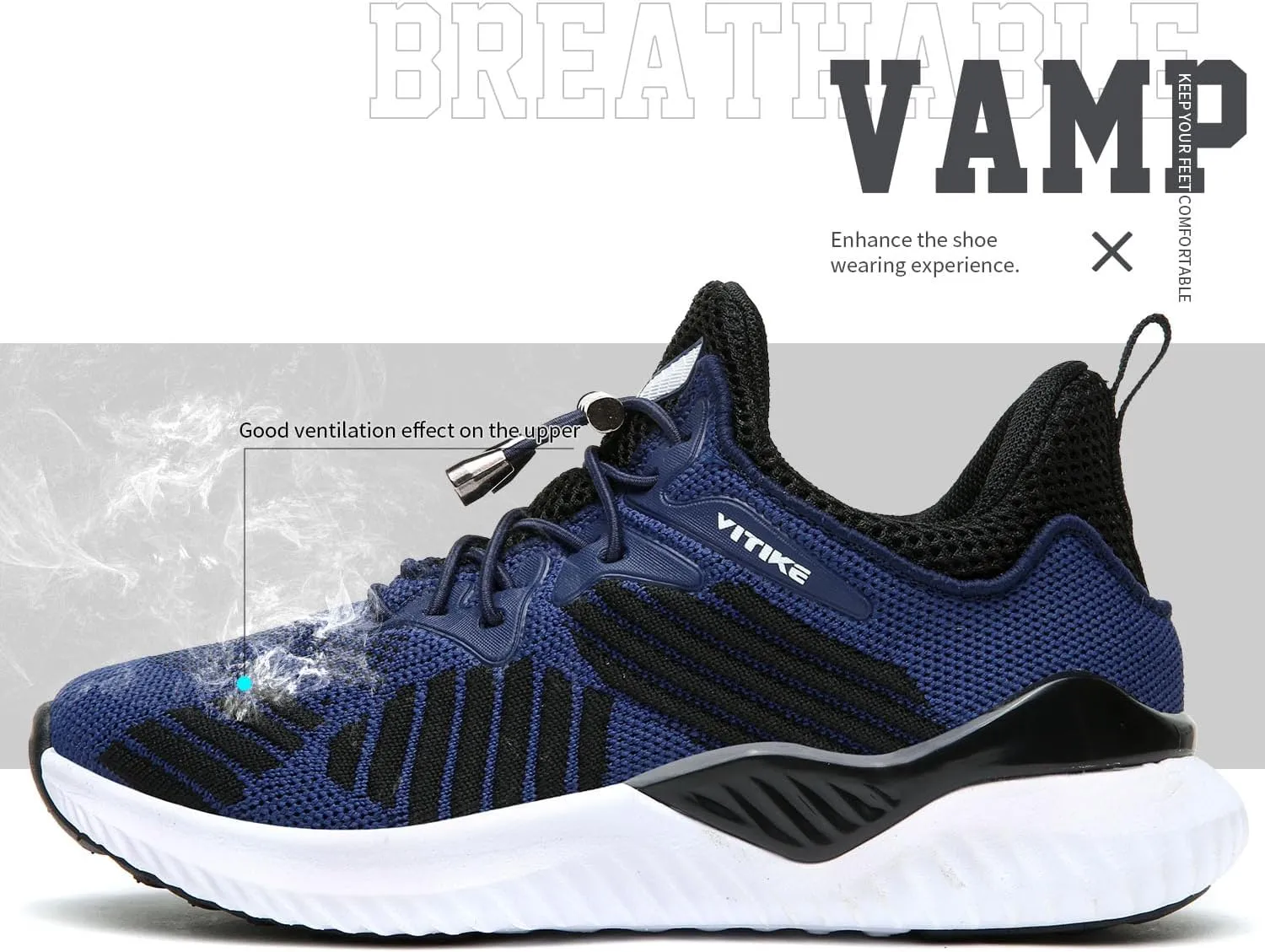 Littleplum Boys Running Shoes Slip On Kids Sneakers Mesh Tennis Shoes Lightweight Breathable for Athletic Gym School Sport