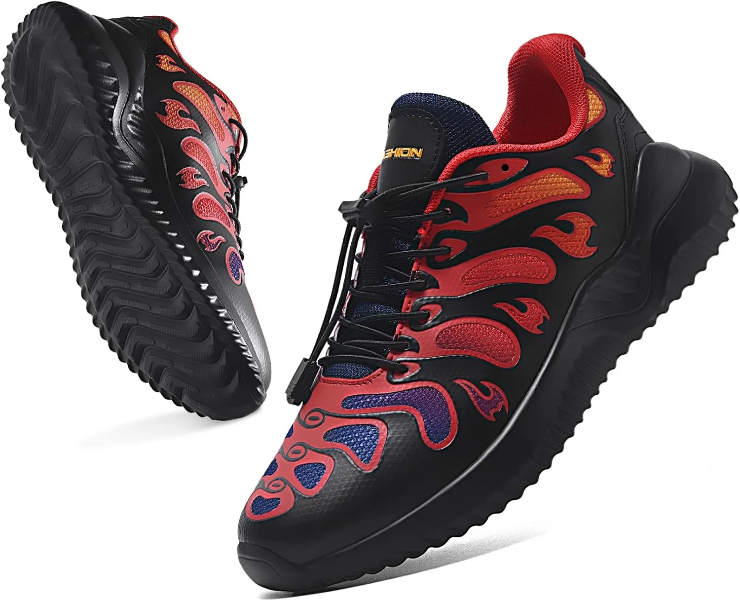 Littleplum Boys Running Shoes Slip On Kids Sneakers Mesh Tennis Shoes Lightweight Breathable for Athletic Gym School Sport