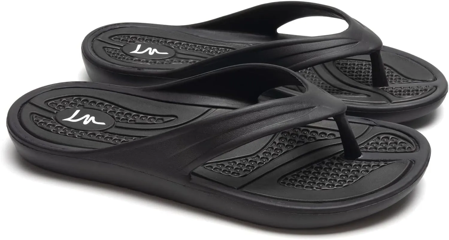 LM Women's Flip Flops Thong Sandals Casual Sandals Shower Shoes Beach Slippers Slides Slip on Water Shoes