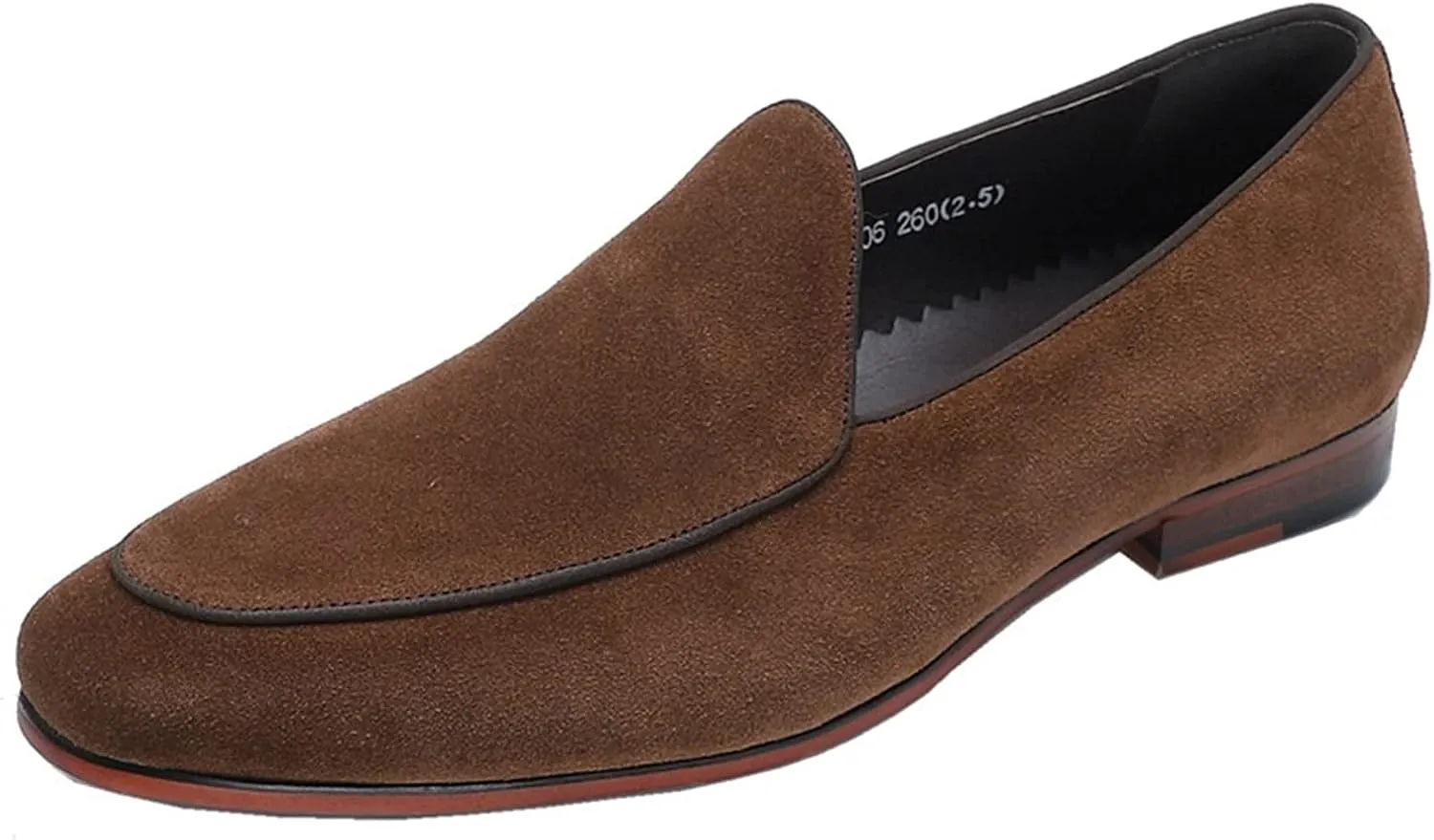 Loafers for Men Simple Breathable Venetian Loafers Leather Slip Resistant Flat Heel Flexible Walking Outdoor Slip-on