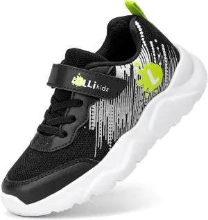 LOLLi kidz Boys Girls Shoes Kids Sneakers Athletic Tennis Shoes Lightweight Breathable Running Shoes