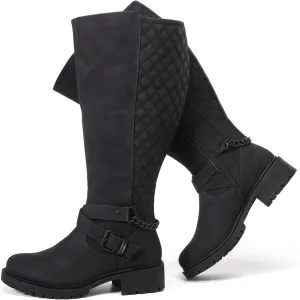 Luoika Women's Extra Wide Calf Knee High Boots, Wide Width Winter Tall Boots.