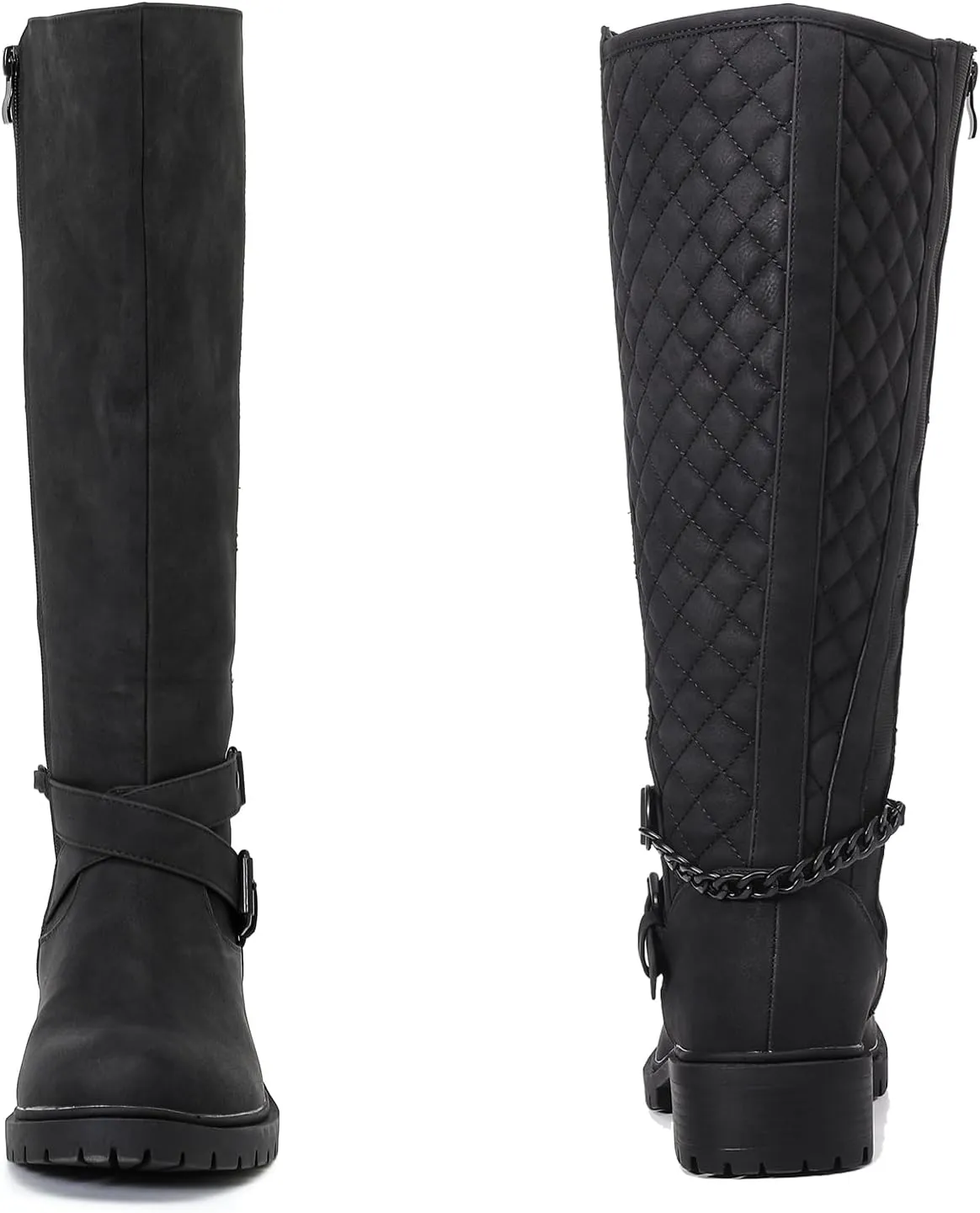 Luoika Women's Extra Wide Calf Knee High Boots, Wide Width Winter Tall Boots.