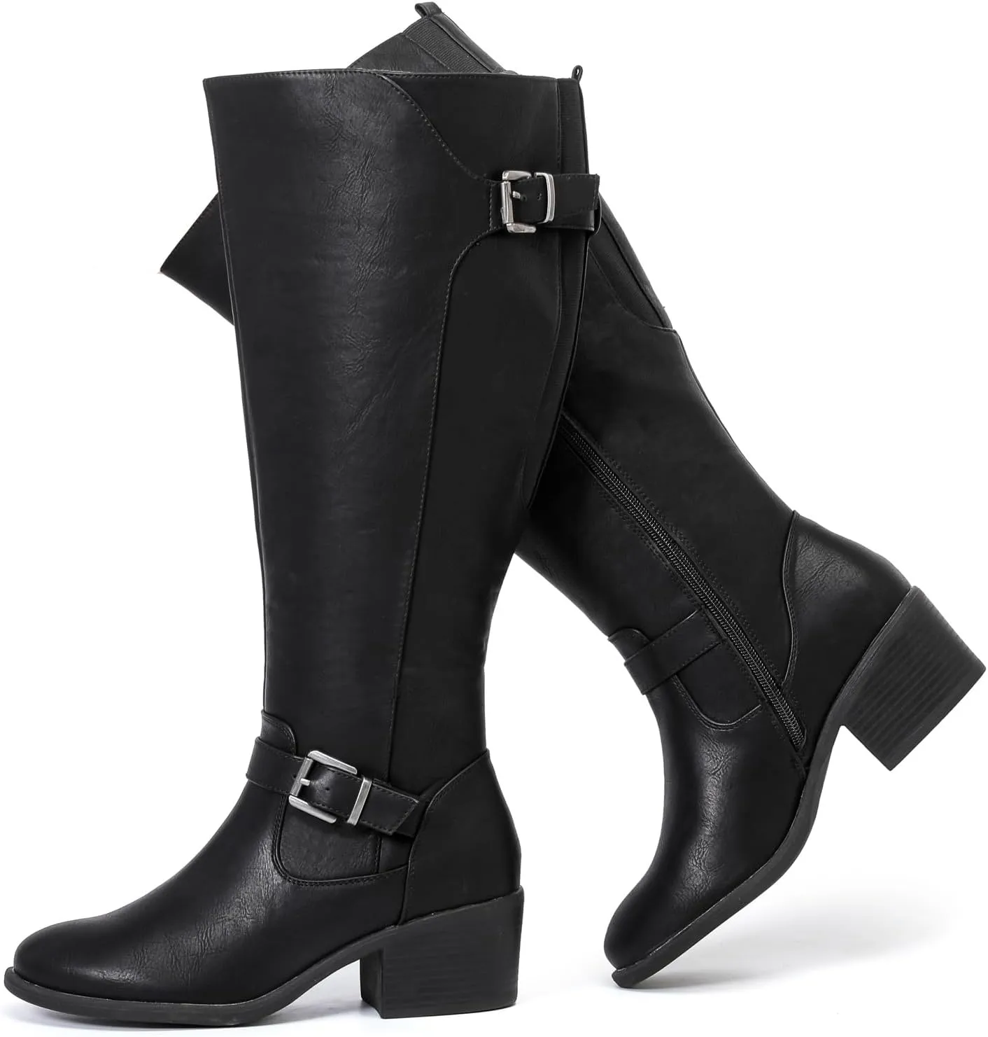Luoika Women's Extra Wide Calf Knee High Boots, Wide Width Winter Tall Boots.