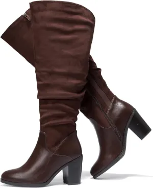 Luoika Women's Extra Wide Calf Knee High Boots, Wide Width Winter Tall Boots.