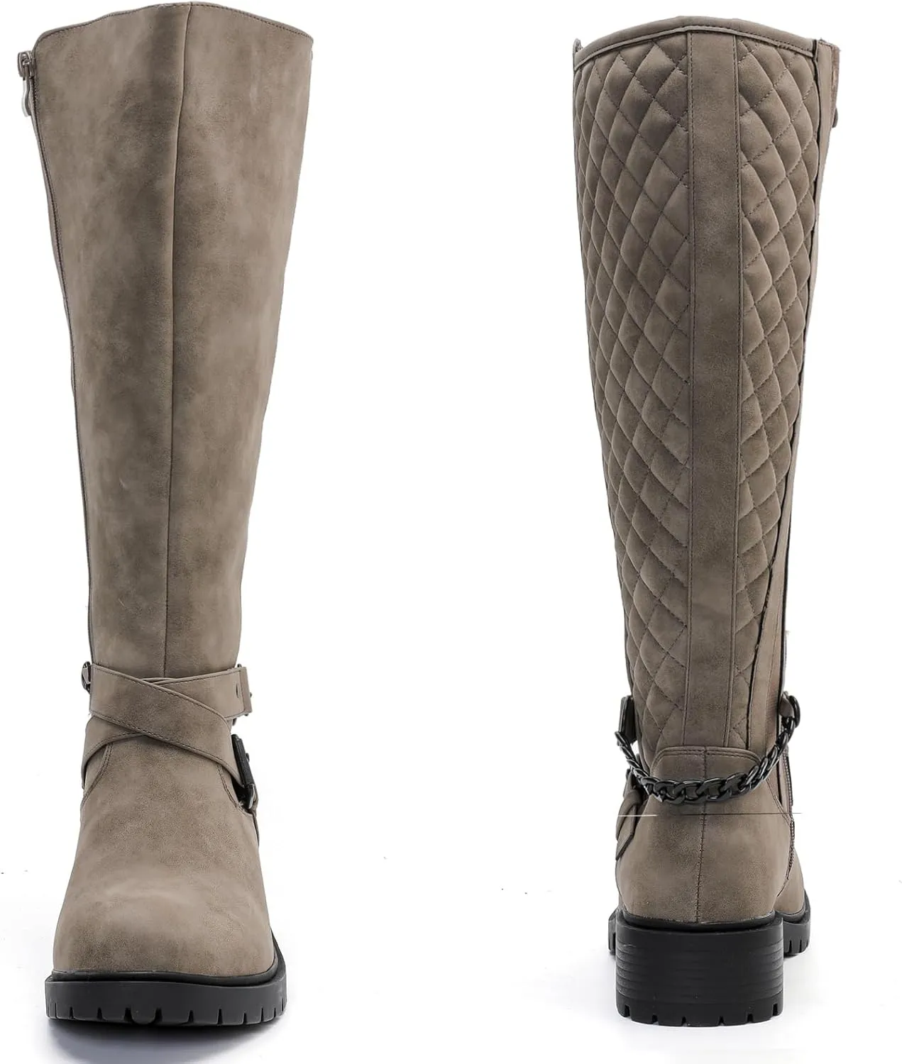 Luoika Women's Extra Wide Calf Knee High Boots, Wide Width Winter Tall Boots.