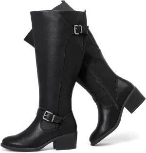Luoika Women's Extra Wide Calf Knee High Boots, Wide Width Winter Tall Boots.