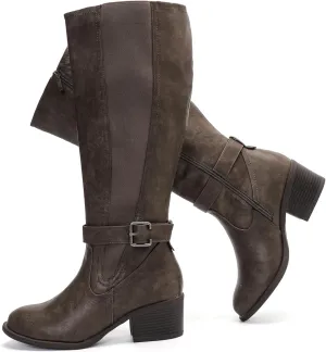 Luoika Women's Extra Wide Calf Knee High Boots, Wide Width Winter Tall Boots.