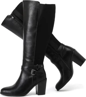 Luoika Women's Extra Wide Calf Knee High Boots, Wide Width Winter Tall Boots.