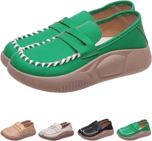 Lurebest Shoes for Women, Lurebest Shoes, Lurebest Orthopedic Walking Shoes, Soft Soled Pure Cowhide Corrective Lofers