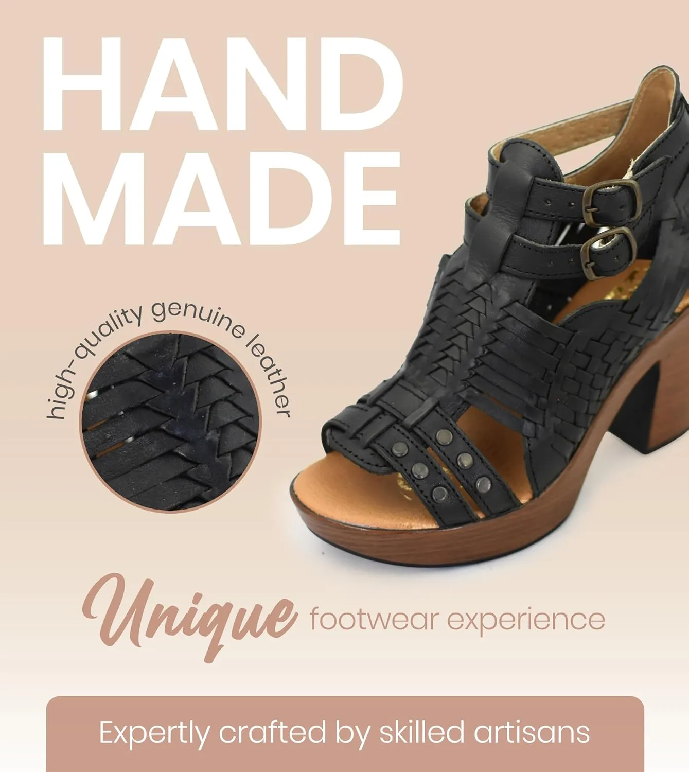 Macarena Collection Womens Shoes Leather Sandals for Women Huarache | Handmade Mexican Sandals Women | Comfortable & Stylish Womens Sandals 353