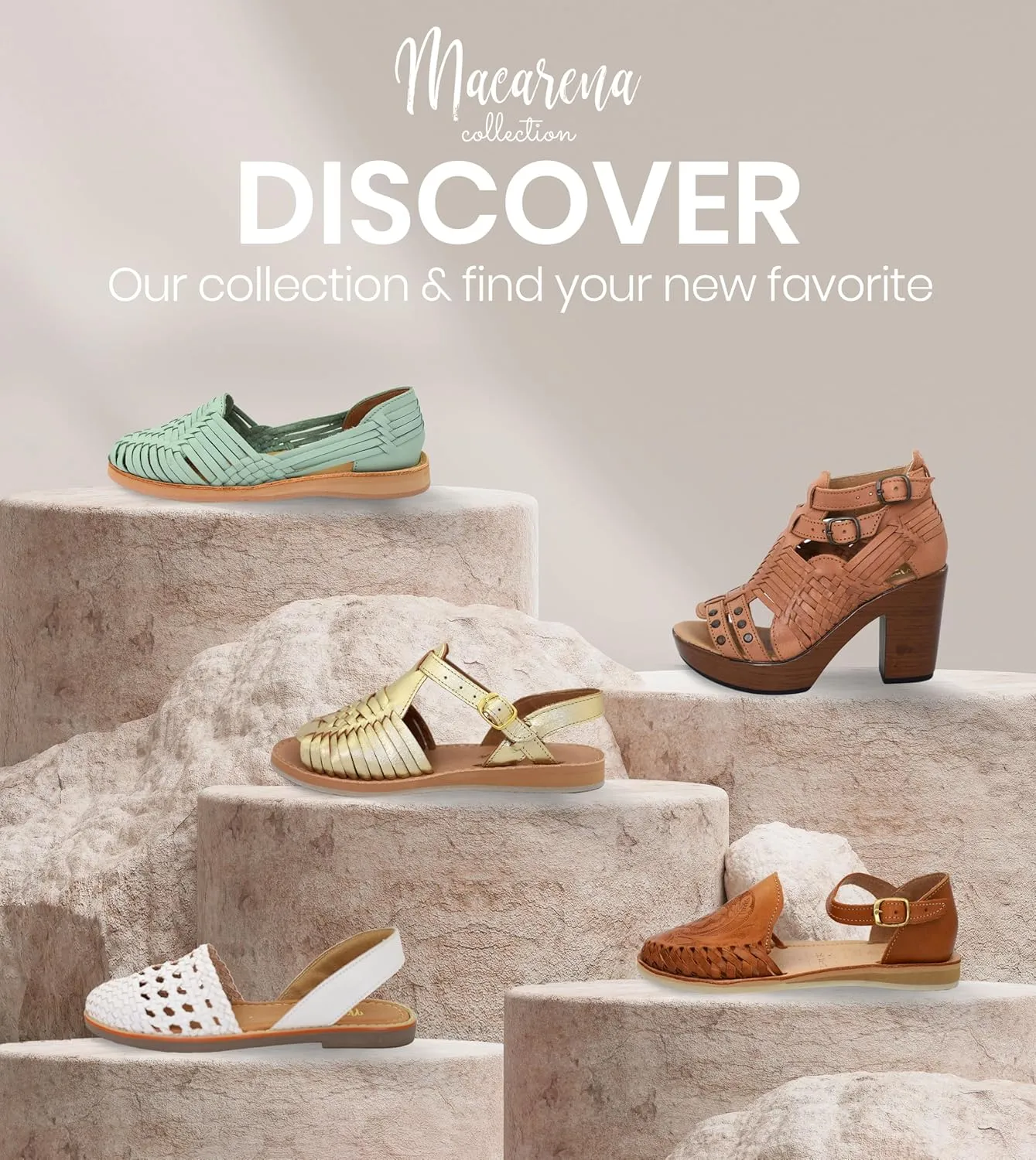 Macarena Collection Womens Shoes Leather Sandals for Women Huarache | Handmade Mexican Sandals Women | Comfortable & Stylish Womens Sandals 353