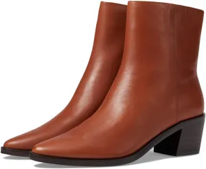 Madewell The Everten Ankle Boots for Women in Leather - Soft Lining - Padded Leather Footbed - Stacked Heel