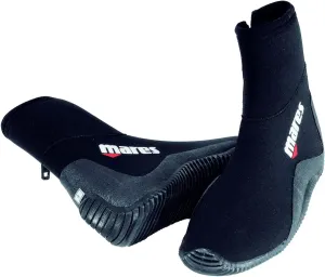 Mares Adult Classic 3mm Neoprene High Top Scuba Diving Boots for Men & Women - Wide Toecap, Leveled Sole & Side Zip