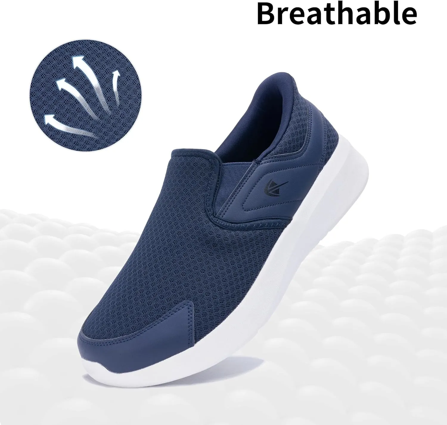 MEHOTO Slip On Loafers | Men's Wide Toe Box Shoes | Zero Drop Sole | Minimalist Sneaker | Comfortable Arch Support Walking Tennis for Plantar Fasciitis Foot Heel Pain Relif Size 7-12