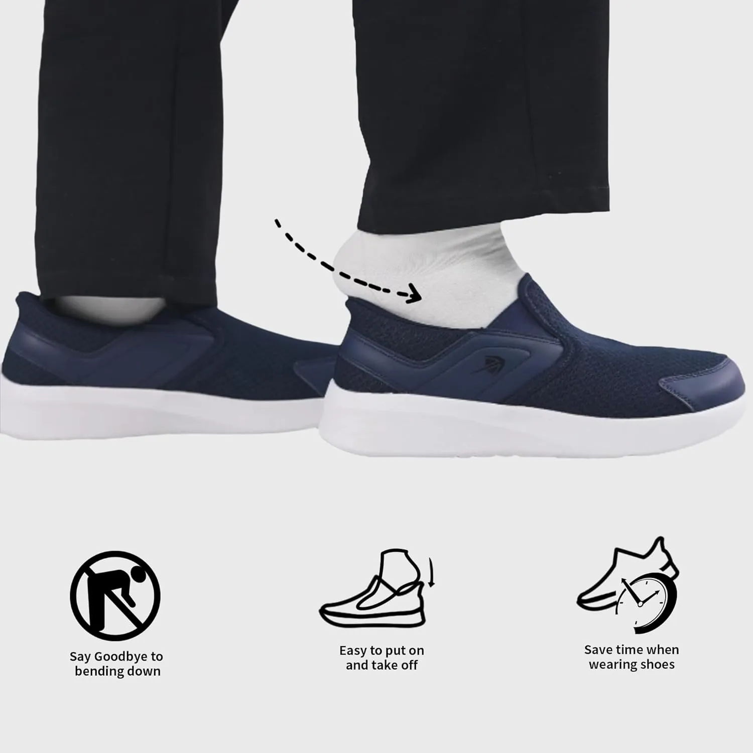 MEHOTO Slip On Loafers | Men's Wide Toe Box Shoes | Zero Drop Sole | Minimalist Sneaker | Comfortable Arch Support Walking Tennis for Plantar Fasciitis Foot Heel Pain Relif Size 7-12