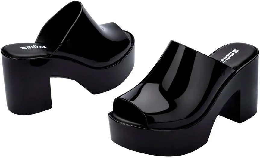 Melissa Mule Heel Collection - Fashion Sandal for Women - Iridescent Comfortable Mule Style - High-Shine Upper with Bubblegum Scent - Chic and Sophisticated