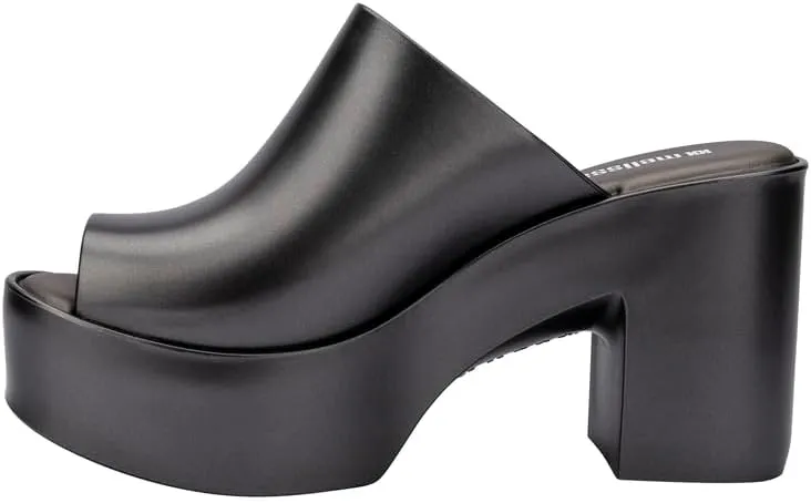 Melissa Mule Heel Collection - Fashion Sandal for Women - Iridescent Comfortable Mule Style - High-Shine Upper with Bubblegum Scent - Chic and Sophisticated