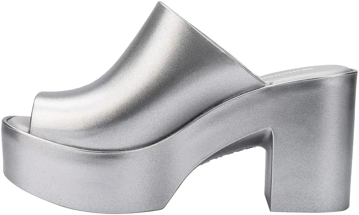 Melissa Mule Heel Collection - Fashion Sandal for Women - Iridescent Comfortable Mule Style - High-Shine Upper with Bubblegum Scent - Chic and Sophisticated