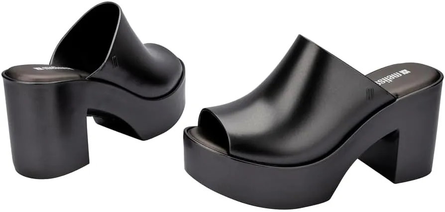 Melissa Mule Heel Collection - Fashion Sandal for Women - Iridescent Comfortable Mule Style - High-Shine Upper with Bubblegum Scent - Chic and Sophisticated