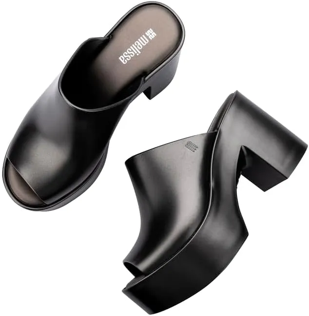 Melissa Mule Heel Collection - Fashion Sandal for Women - Iridescent Comfortable Mule Style - High-Shine Upper with Bubblegum Scent - Chic and Sophisticated