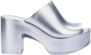 Melissa Mule Heel Collection - Fashion Sandal for Women - Iridescent Comfortable Mule Style - High-Shine Upper with Bubblegum Scent - Chic and Sophisticated