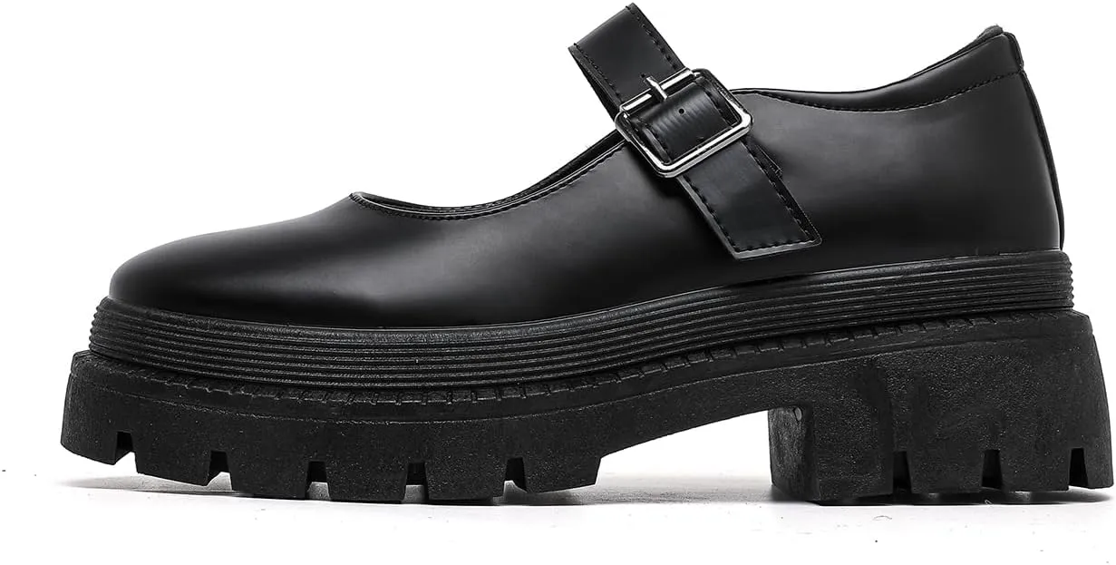 MEMON Mary Jane Shoes Women Oxford Shoes,Casual Dress Shoes,Cute Breathable Dressy Cosplay Party School Work Shoes